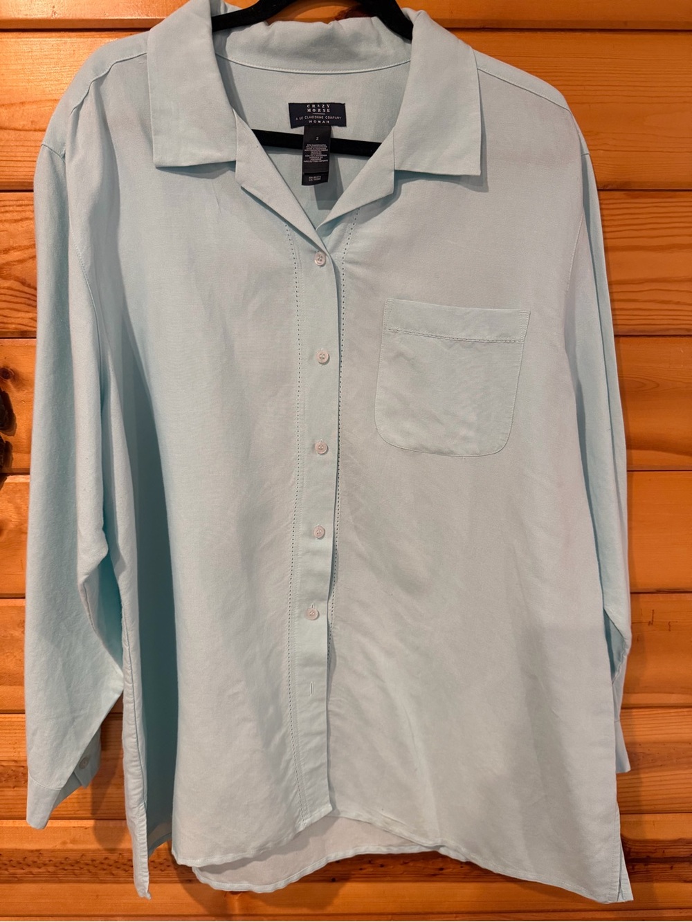 Liz Claiborne Light Blue Men's Button-Down Shirt